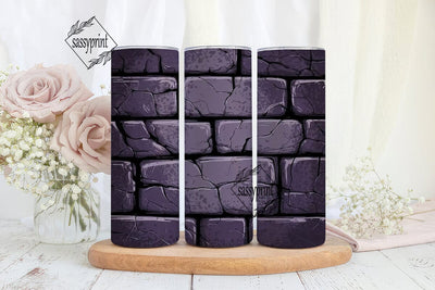 Dark Purple Grunge 20oz Tumbler Wrap Sublimation sassyprint 