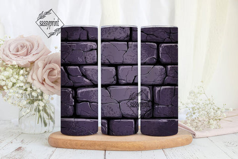 Dark Purple Grunge 20oz Tumbler Wrap Sublimation sassyprint 