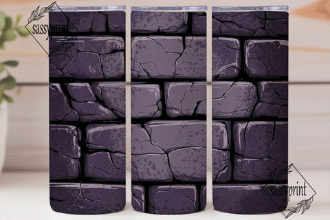 Dark Purple Grunge 20oz Tumbler Wrap Sublimation sassyprint 