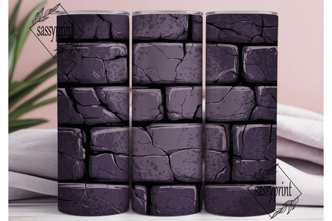 Dark Purple Grunge 20oz Tumbler Wrap Sublimation sassyprint 