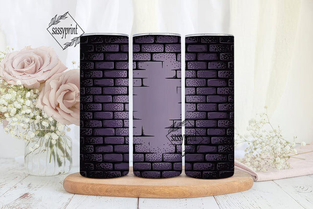 Dark Purple Grunge Tumbler Wrap Sublimation sassyprint 