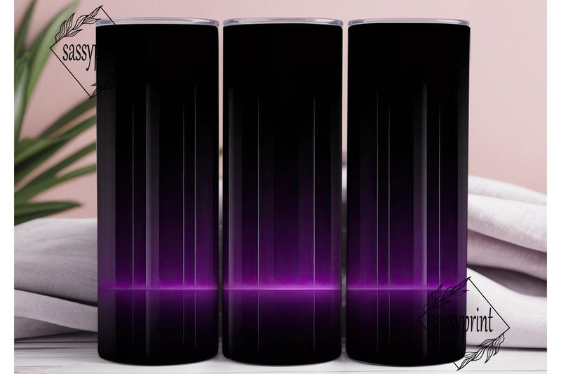 Dark Purple Ombre 20oz Tumbler Wrap Sublimation sassyprint 