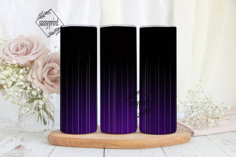 Dark Purple Ombre 20oz Tumbler Wrap Sublimation sassyprint 