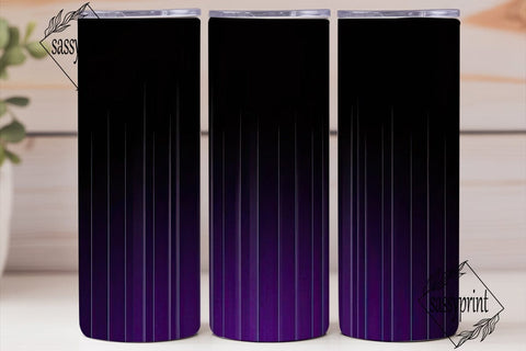 Dark Purple Ombre 20oz Tumbler Wrap Sublimation sassyprint 