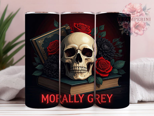 Dark Romance Tumbler, Morally Grey Design, Gothic Drinkware, Sublimation PNG, 20oz Tumbler, Romance Gift, Unique Tumbler, Aesthetic Decor Sublimation Li Zamperini 