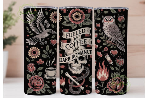 Dark Romance Tumbler Wrap Sublimation PixelChick 