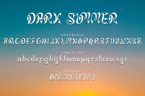 Dark Summer Font Prasetya Letter 