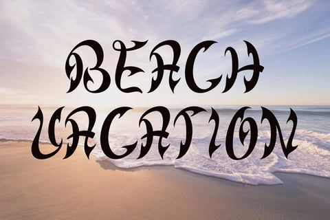 Dark Summer Font Prasetya Letter 