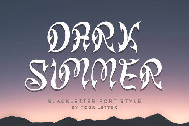 Dark Summer Font Prasetya Letter 