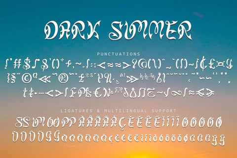 Dark Summer Font Prasetya Letter 