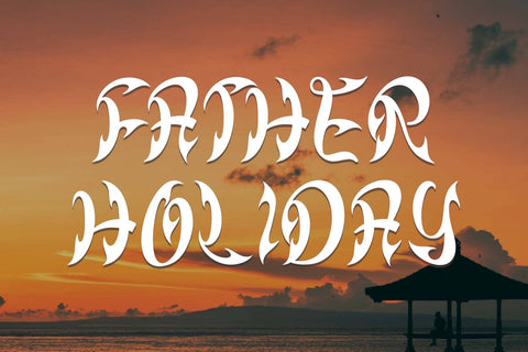 Dark Summer Font Prasetya Letter 