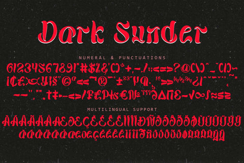 Dark Sunder Font Prasetya Letter 