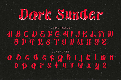 Dark Sunder Font Prasetya Letter 