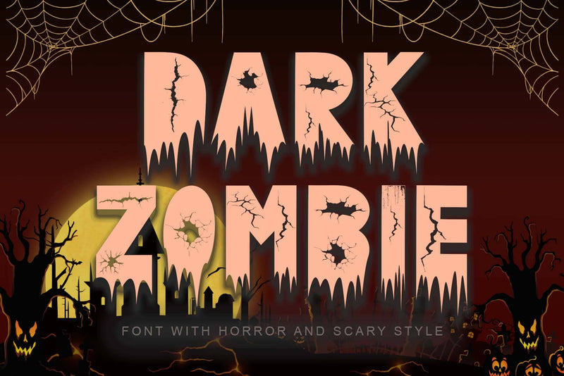 Dark Zombie Font Prasetya Letter 