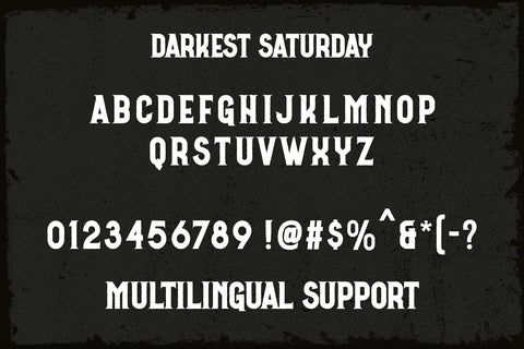 Darkest Saturday - Powerful Font Duo Font Mozzatype 