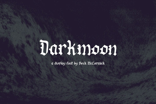 Darkmoon Blackletter Font Font Beck McCormick 