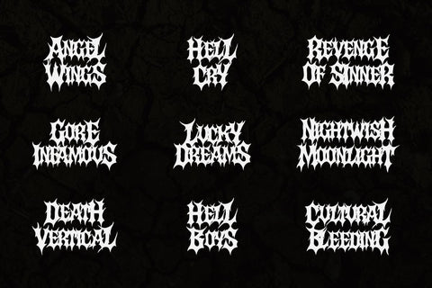 Darkness – Death Metal Typeface Font Masyafi Studio 