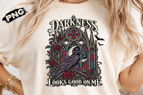 Darkness Looks Good On Me Raven Crow PNG SVG DesignDestine 