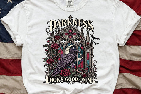 Darkness Looks Good On Me Raven Crow PNG SVG DesignDestine 