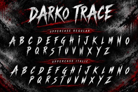 Darko Trace Font Prasetya Letter 