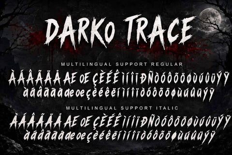Darko Trace Font Prasetya Letter 