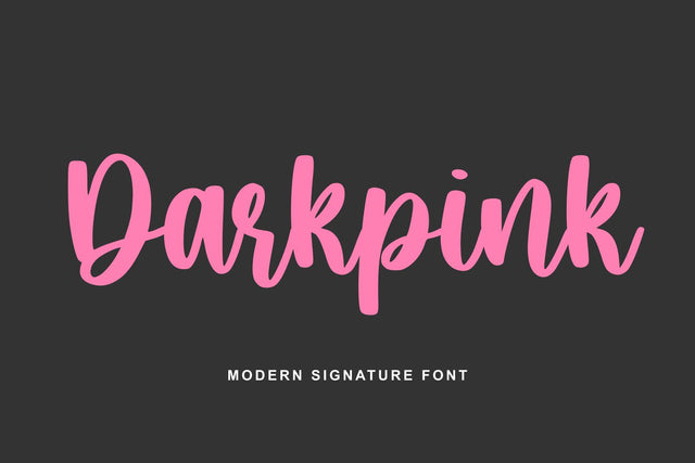 Darkpink Font Abo Daniel Studio 