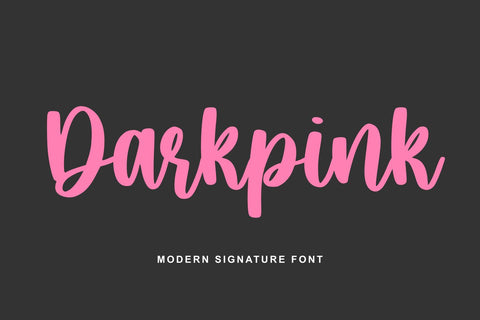 Darkpink Font Abo Daniel Studio 