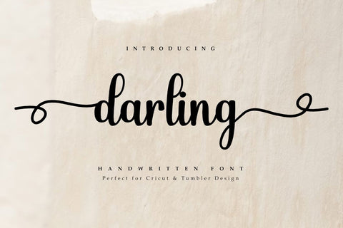 Darling - Beauty Handwritten Font Font Masyafi Studio 