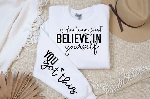 Darling just believe in Sleeve SVG Design, Mother's Day Sleeve SVG SVG Regulrcrative 