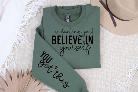Darling just believe in Sleeve SVG Design, Mother's Day Sleeve SVG SVG Regulrcrative 