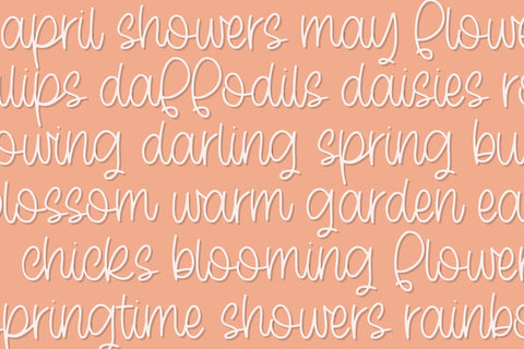Darling Spring, A Cute Handwritten Script Font Designing Digitals 