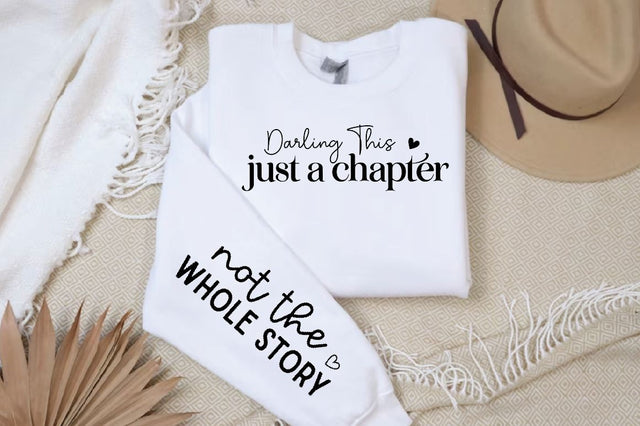 Darling this just a chapter Sleeve Svg Design, Christian SVG Design SVG Regulrcrative 