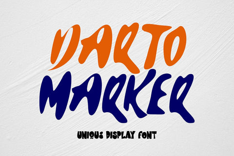 Darto Marker - Unique Display Font Font Mozzatype 
