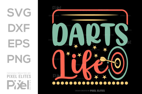 Darts Life SVG Dartboard Bundle Darts Game Darts Quote Design PET 00610 SVG ETC Craft 
