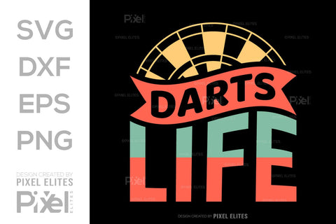 Darts Life SVG Dartboard Bundle Darts Game Darts Quote Design PET 00610 SVG ETC Craft 