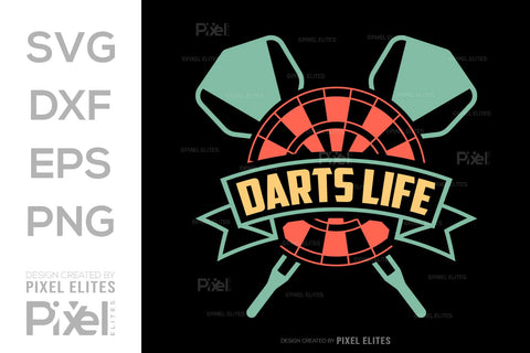 Darts Life SVG Dartboard Bundle Darts Game Darts Quote Design PET 00610 SVG ETC Craft 