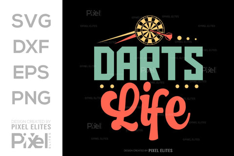 Darts Life SVG Dartboard Bundle Darts Game Darts Quote Design PET 00610 SVG ETC Craft 