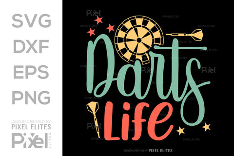 Darts Life SVG Dartboard Bundle Darts Game Darts Quote Design PET 00610 SVG ETC Craft 