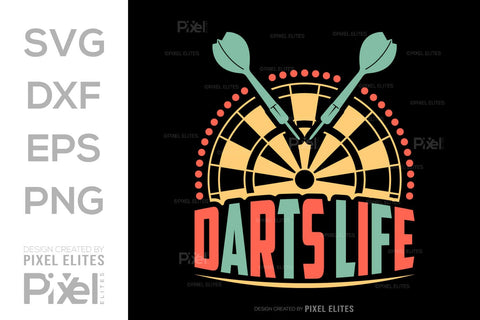 Darts Life SVG Dartboard Bundle Darts Game Darts Quote Design PET 00610 SVG ETC Craft 
