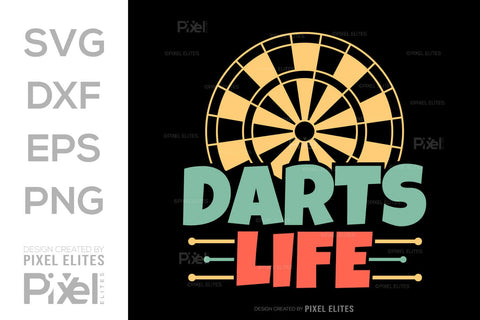 Darts Life SVG Dartboard Bundle Darts Game Darts Quote Design PET 00610 SVG ETC Craft 