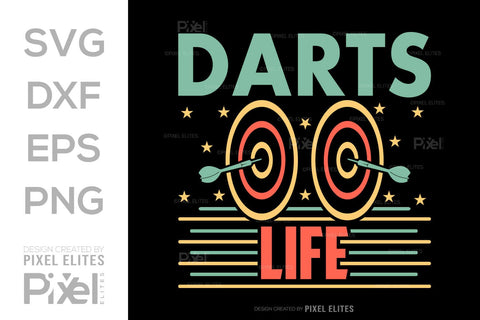 Darts Life SVG Dartboard Bundle Darts Game Darts Quote Design PET 00610 SVG ETC Craft 