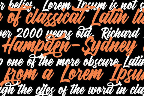 Dartybe Script Typeface Font Fadeline Std. 
