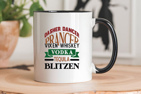 Dasher Dancer Prancer Vixen Whiskey Vodka Tequila Blitzen SVG Angelina750 