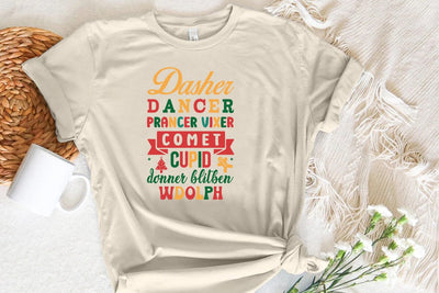 dasher dancer prancer vixer comet cupid donner blitben wdolph SVG Angelina750 