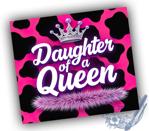 Daughter of a Queen Inspirational 20oz Tumbler, Queen Tumbler, 20oz Sublimation, Inspirational Drinkware, Gifts for Her, Custom Tumblers, Empowerment Gift Sublimation ToriDesigns 