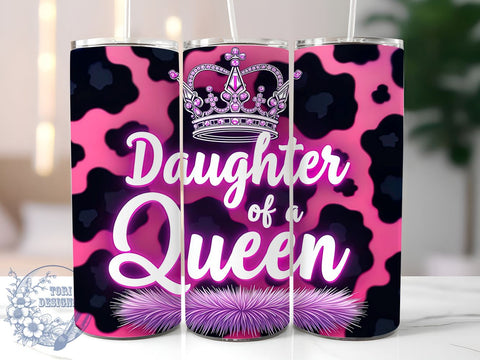 Daughter of a Queen Inspirational 20oz Tumbler, Queen Tumbler, 20oz Sublimation, Inspirational Drinkware, Gifts for Her, Custom Tumblers, Empowerment Gift Sublimation ToriDesigns 