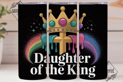 Daughter of the King 20oz Tumbler Wrap Sublimation sassyprint 