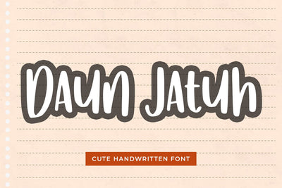 Daun Jatuh Font Abo Daniel Studio 