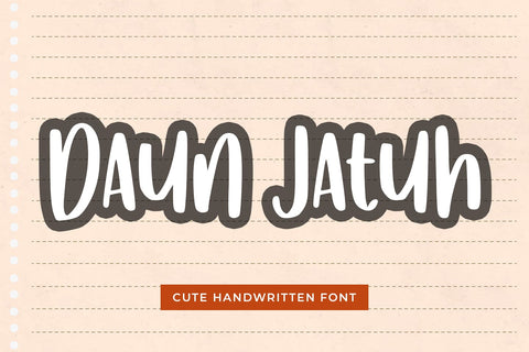 Daun Jatuh Font Abo Daniel Studio 