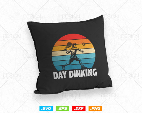 Day Dinking Vintage Funny Dink Pickleball Svg Png Files, Paddles Paddleball Clipart T shirts Mug Retro Vintage Design, Instant Download SVG DesignDestine 